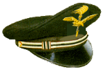 Berretto rigido in tessuto per uniformi da cerimonia