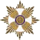 Collare e placca che aggiunte alla sciarpa ornano il Cavaliere di Gran Croce decorato di Gran Cordone