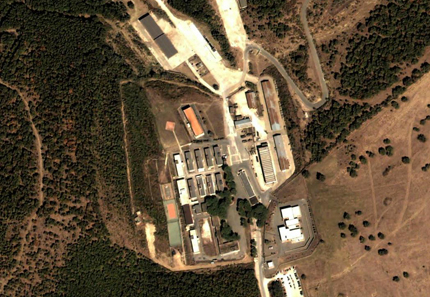 Vista aerea della base