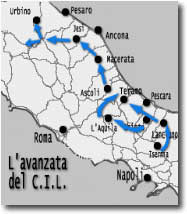 L'avanzata del C.I.L. sul settore adriatico