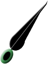 Penna e nappina per la truppa delle Batterie d'artiglieria